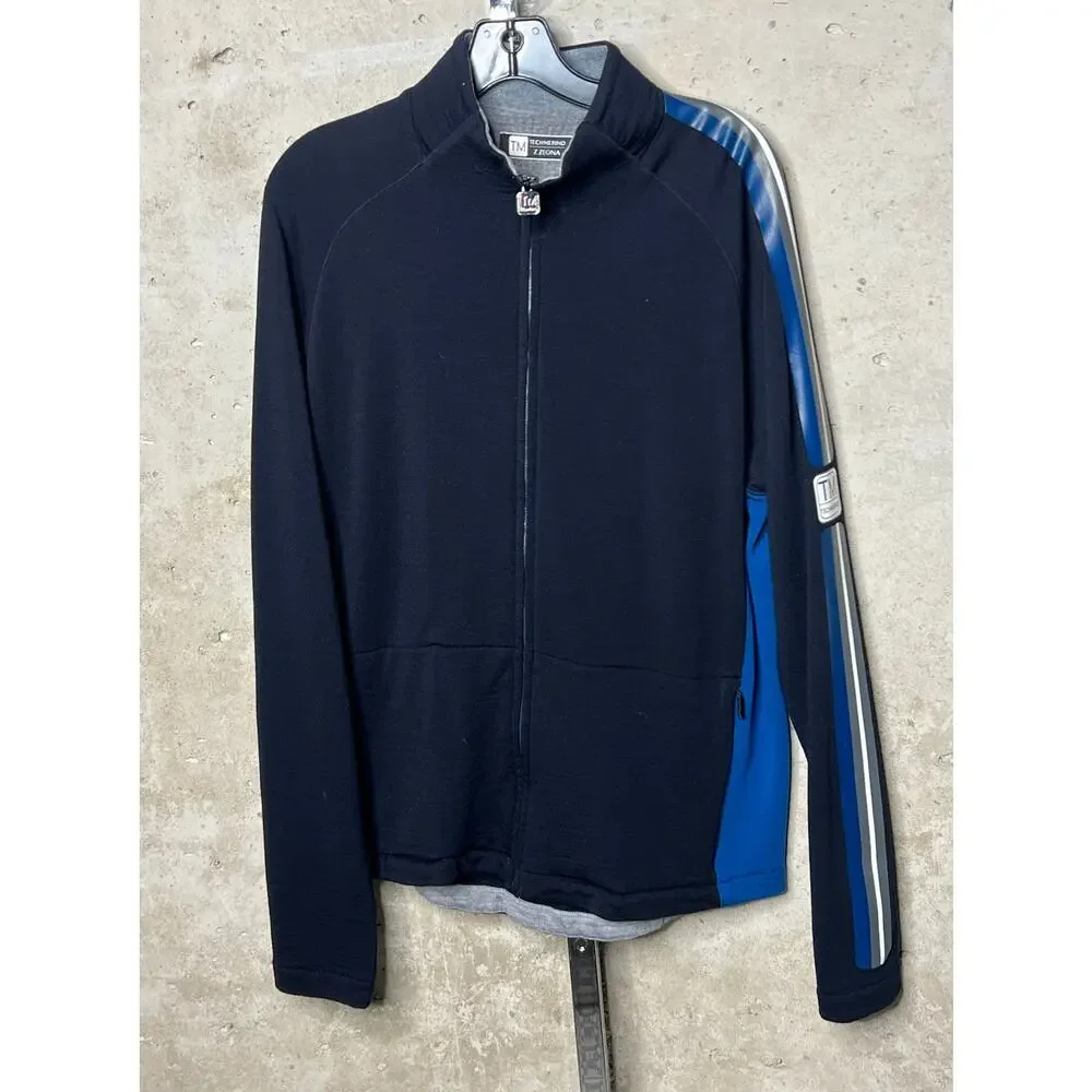 Z Zegna Techmerino Blue Full-Zip Jacket Sz. Large